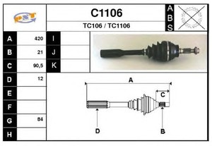 Фото Привідний вал SNRA C1106