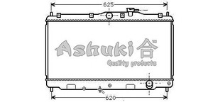 Фото Радіатор, охолодження двигуна ASHUKI H551-10