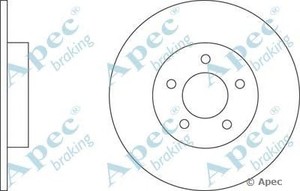 Фото Гальмівний диск APEC braking DSK 2752