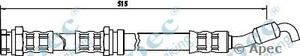 Фото Гальмівний шланг APEC braking HOS 3405