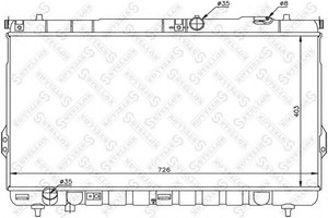 Фото Радіатор, охолодження двигуна STELLOX 10-26536-SX
