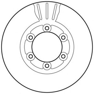 Фото Гальмівний диск JURID/BENDIX 562831BC