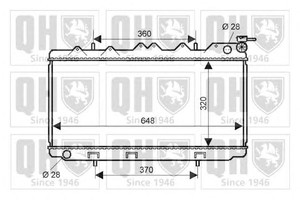 Фото Радіатор, охолодження двигуна QUINTON HAZELL QER2258