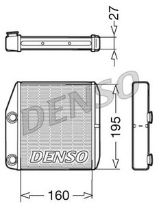 Фото Теплообмінник, отоплення салону Denso/Ketner DRR09075