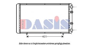 Фото Радіатор, охолодження двигуна AKS DASIS 180004N