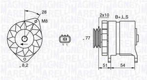 Фото Генератор Magneti Marelli 063532603010