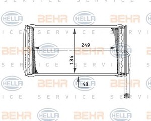 Фото Теплообмінник, отоплення салону Behr Hella Service 8FH351311541