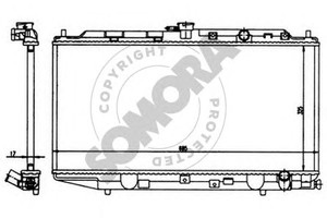 Фото Радіатор, охолодження двигуна SOMORA 120243