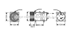 Фото Компресор кондиціонера AVA COOLING SYSTEMS UVAK058