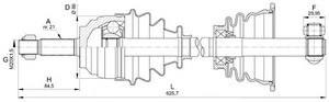 Фото Привідний вал OPEN PARTS DRS6383.00