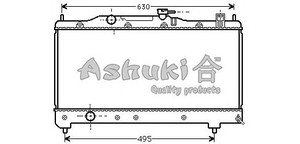 Фото Радіатор, охолодження двигуна ASHUKI T554-01