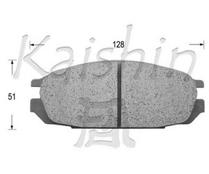 Фото Комплект гальмівних колодок, дискове гальмо KAISHIN FK1095