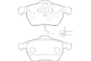 Фото Колодки гальмівні дискові передні, комплект WAGNER WBP20676A