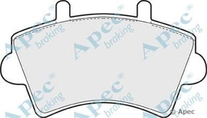 Фото Комлект гальмівних колодок, дисковий механізм APEC braking PAD1204