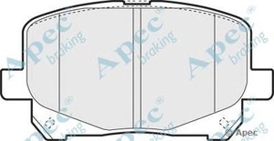 Фото Комлект гальмівних колодок, дисковий механізм APEC braking PAD1212