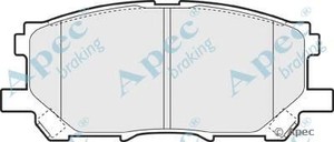 Фото Комлект гальмівних колодок, дисковий механізм APEC braking PAD1338