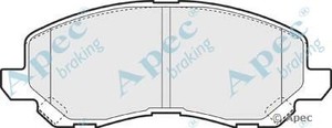 Фото Комлект гальмівних колодок, дисковий механізм APEC braking PAD1376