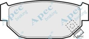 Фото Комлект гальмівних колодок, дисковий механізм APEC braking PAD508