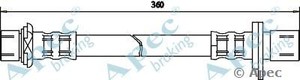 Фото Гальмівний шланг APEC braking HOS 3209