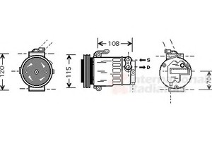 Фото Компресор кондиціонера VAN WEZEL 3700K312