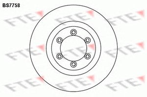 Фото Гальмівний диск FTE BS7758