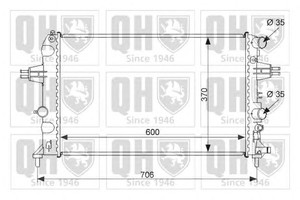 Фото Радіатор, охолодження двигуна QUINTON HAZELL QER2459