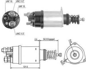 Фото Тягове реле, стартер Magneti Marelli 940113050504