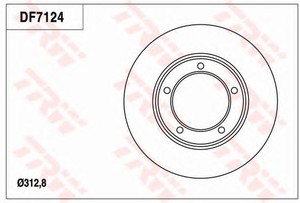 Фото Гальмівний диск TRW DF7124