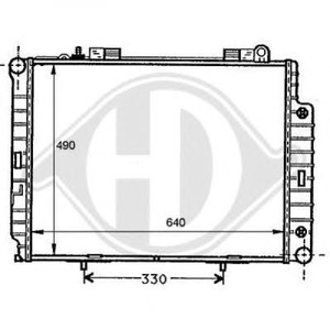Фото Радіатор, охолодження двигуна DIEDERICHS 8121164
