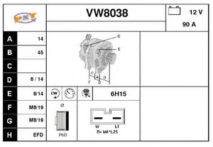 Фото Генератор SNRA VW8038