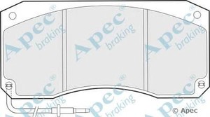 Фото Комлект гальмівних колодок, дисковий механізм APEC braking PAD1055