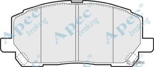 Фото Комлект гальмівних колодок, дисковий механізм APEC braking PAD1282