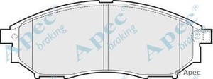 Фото Комлект гальмівних колодок, дисковий механізм APEC braking PAD1502