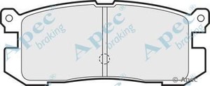 Фото Комлект гальмівних колодок, дисковий механізм APEC braking PAD639