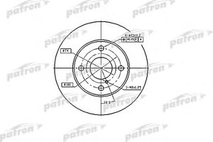 Фото Гальмівний диск Patron PBD2719