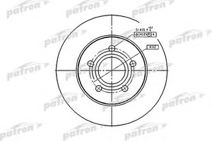 Фото Гальмівний диск Patron PBD4045