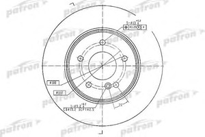 Фото Гальмівний диск Patron PBD4134