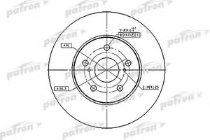 Фото Гальмівний диск Patron PBD4204