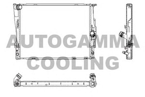 Фото Радіатор, охолодження двигуна AUTOGAMMA 104627
