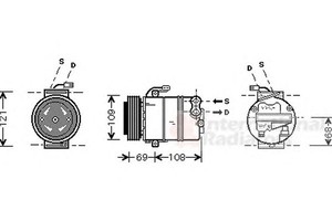 Фото Компресор кондиціонера VAN WEZEL 3700K358