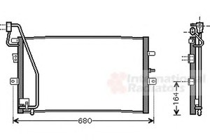 Фото Конденсатор, кондиціонер VAN WEZEL 47005056