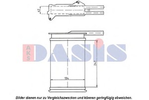 Фото Теплообмінник, отоплення салону AKS DASIS 099070N