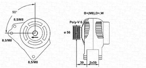 Фото Генератор Magneti Marelli 943356947010