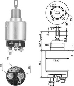 Фото Тягове реле, стартер Magneti Marelli 940113050045