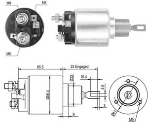 Фото Тягове реле, стартер Magneti Marelli 940113050441