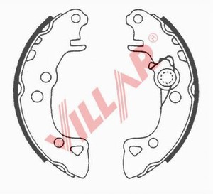Фото Комплект гальмівних колодок VILLAR 629.0518