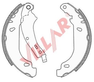 Фото Комплект гальмівних колодок VILLAR 629.0691