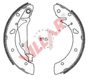 Фото Комплект гальмівних колодок VILLAR 629.0706