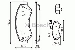 Фото Гальмівні колодки Bosch 0 986 494 589