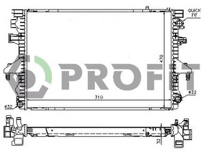 Фото Радіатор охолоджування Profit 9567A5